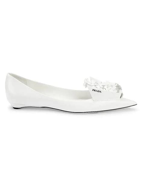 prada pointy flats|Prada sculptural flats.